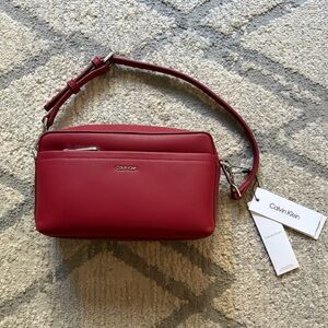 Calvin Klein Deep Red Crossbody Bag